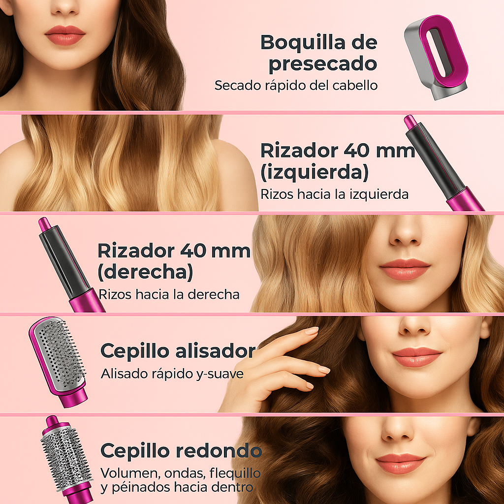 Secador de Cabello Profesional 5 en 1 😍