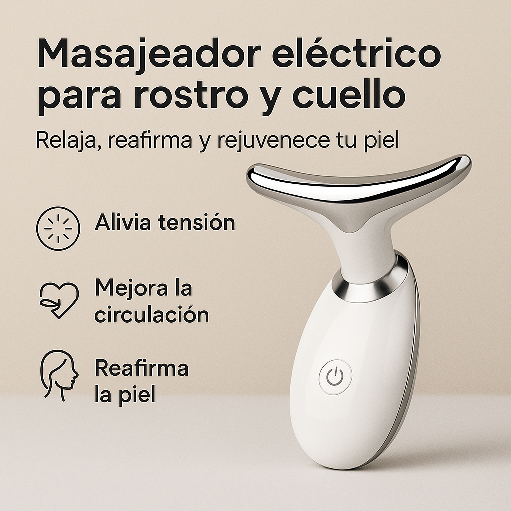 Masajeador Facial Led Eléctrico ✨ – Rejuvenecimiento y Lifting en Casa ✨😍