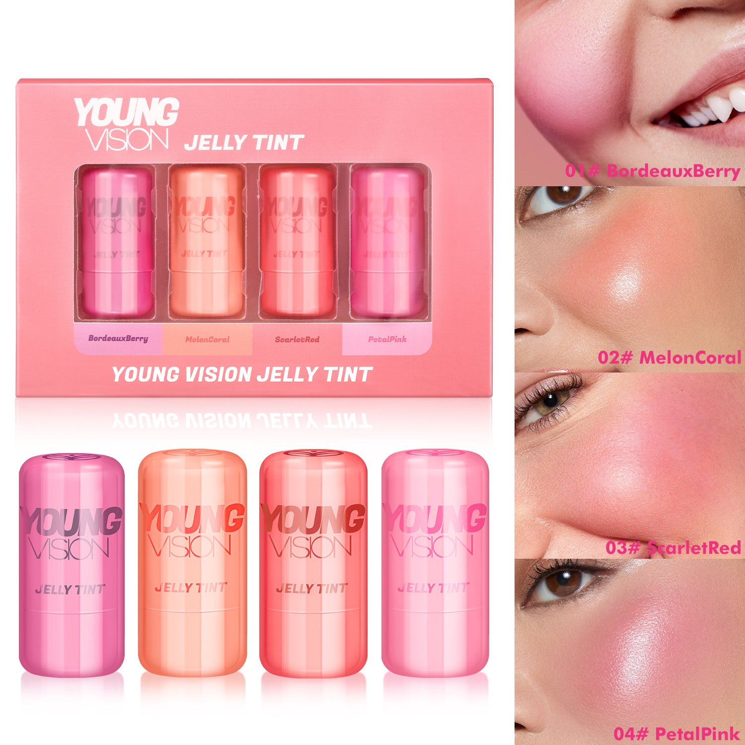 ✨😍 KIT 4 en 1 Jelly Glow Tint ✨😍 Tu piel, pero con efecto WOW ✨